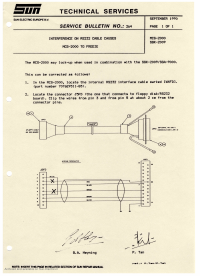 Voorbeeld pagina 1 van MCS-2000 Service Bulletin 264 RS-232 Cable Causes interference