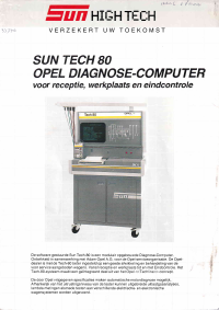 Voorbeeld pagina 1 van Sun Tech80 Opel Diagnose-Computer Brochure