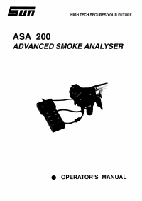 Voorbeeld pagina 1 van ASA-200 Operator Manual