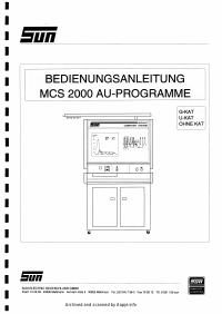 Voorbeeld pagina 1 van mcs-2000-au-programme-bedienungsanleitung