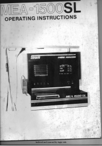 Voorbeeld pagina 1 van Manual SUN MEA 1500 SL English