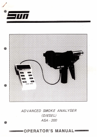 Voorbeeld pagina 1 van ASA-200 Operators manual V1