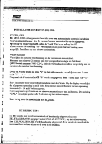 Voorbeeld pagina 1 van Installatie Zuurstof (o2) Cel