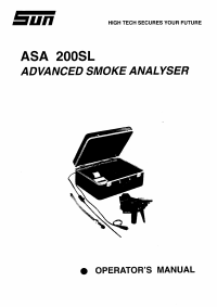 Voorbeeld pagina 1 van ASA-200SL Operator Manual