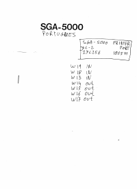 Voorbeeld pagina 1 van SGA-5000 Operators Manual Master - Portugese