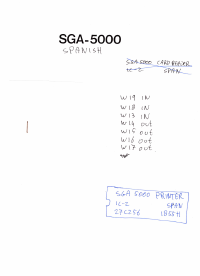 Voorbeeld pagina 1 van SGA-5000 Operators Manual Master - Spanish