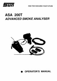 Voorbeeld pagina 1 van ASA-200T Operator Manual