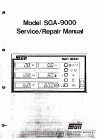 Voorbeeld pagina 1 van SGA-9000 - Service Manual