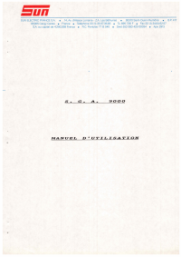 Voorbeeld pagina 1 van SGA-9000 French Manual