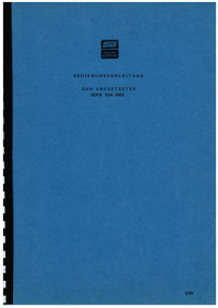 Voorbeeld pagina 1 van SGA-9000 German Manual voorblad