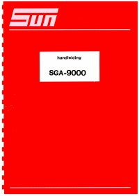 Voorbeeld pagina 1 van SGA-9000 Handleiding NL