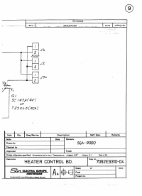 Voorbeeld pagina 1 van Schema SGA-9000 9 Heater Control BD