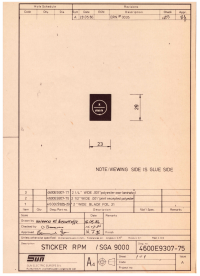 Voorbeeld pagina 1 van Schema Sticker RPM SGA-9000