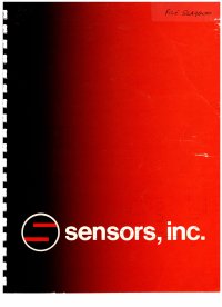 Voorbeeld pagina 1 van Sensors Inc boekje