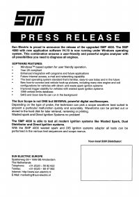 Voorbeeld pagina 1 van SMP-4000 Press Release