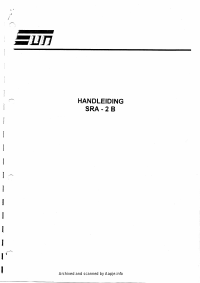 Voorbeeld pagina 1 van SRA-2B Handleiding