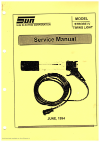 Voorbeeld pagina 1 van Strobe IV Service Manual