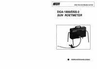 Voorbeeld pagina 1 van DGA-1800-DSS-2 Sun Roetmeter