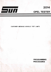 Voorbeeld pagina 1 van Opel Tester 2014