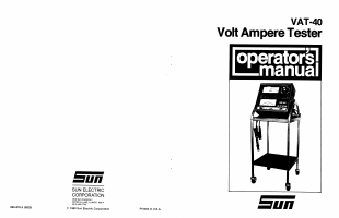 Voorbeeld pagina 1 van Sun-VAT40-operation1983-v2