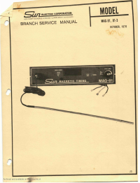 Voorbeeld pagina 1 van Mag 81 Serivce manual_0001