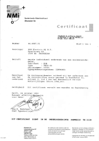 Voorbeeld pagina 1 van Ijkrapport Tech80 10151.pdf