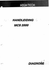 Voorbeeld pagina 1 van MCS 2000 Handleiding